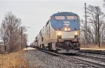 The westbound Lake Shore Limited calls at South Bend